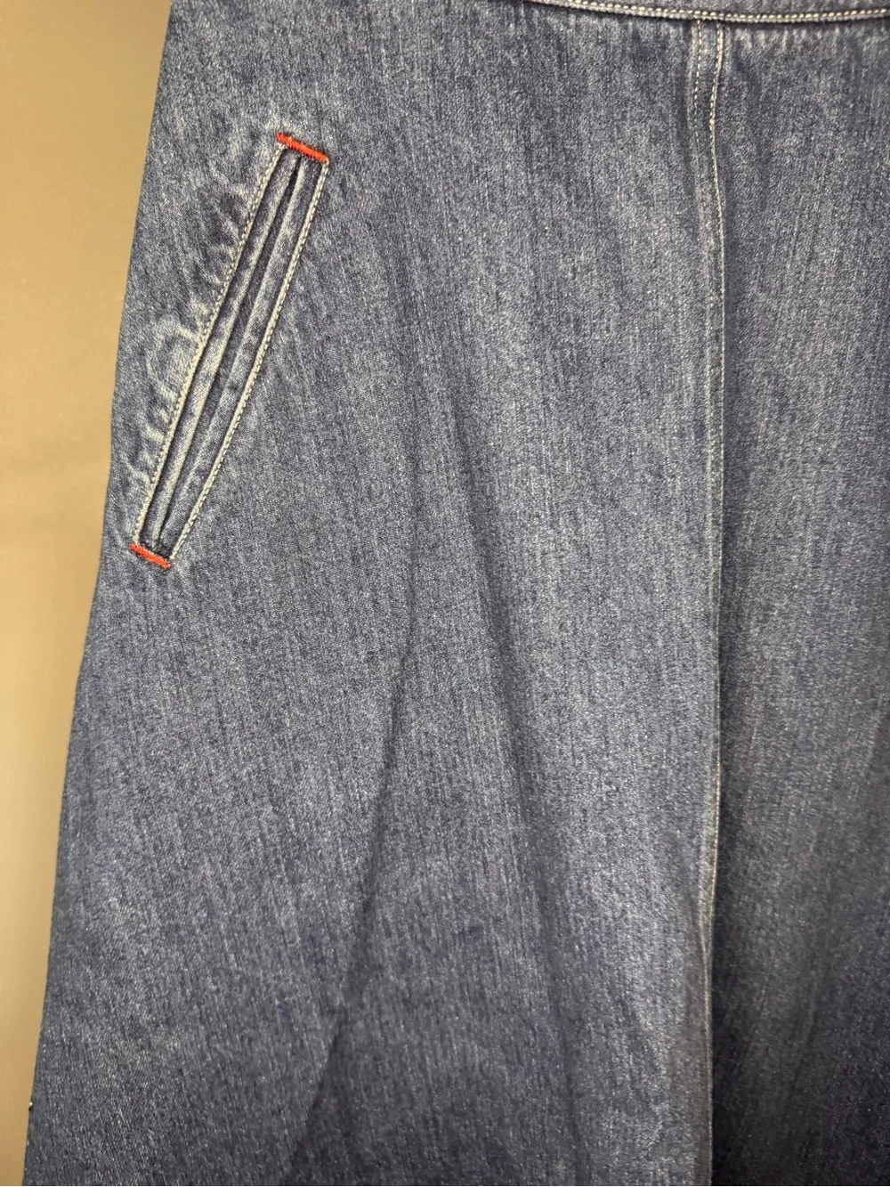 JGHOOk Vintage Dark Blue Denim Maxi Skirt